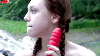 SunKissed Secrets Tirols Lusty Teen Uncovers Natures Hidden Pleasures