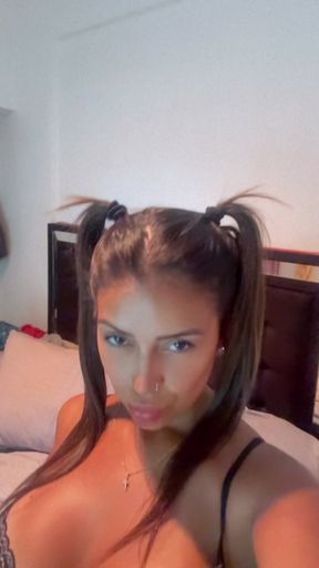Hot wife teases in a sexy outfit