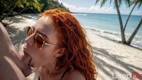 at the beach, my friend gave me a deep blowjob after we’d had a few cocktails. she clearly knows how to work a cock — her tongue is incredibly nimble[ai]