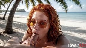 at the beach, my friend gave me a deep blowjob after we’d had a few cocktails. she clearly knows how to work a cock — her tongue is incredibly nimble[ai]