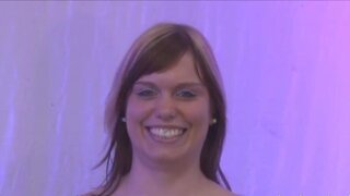 European slut swallows dicks to get covered with cum