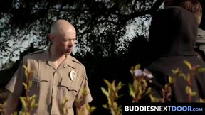 BuddiesNextDoor.com - Jordan and Justin tag-team Lucas's sweet ass in an intense fuck