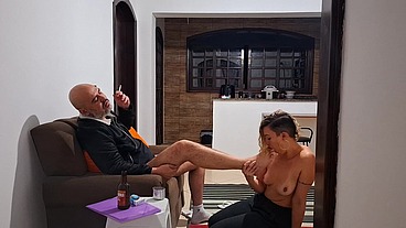 She didn't pay the rent and had to have sex with the collector to avoid being evicted