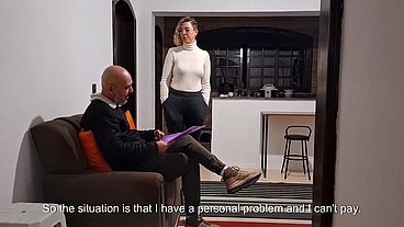 She didn't pay the rent and had to have sex with the collector to avoid being evicted