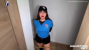 Pizza Delivery Girl Fucks for Tips and Gets Creampie Pussy