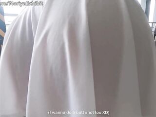 Teaser - Washing Car in Risky White Transparent Garments - Moriya Exhibit