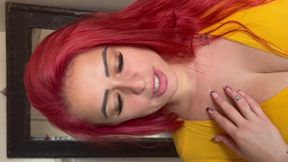 She didn't expect to see me come in... and ended up kneeling Part 1