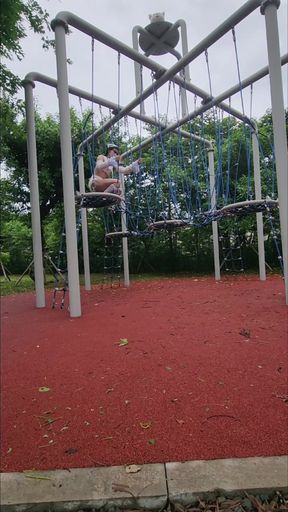 Maid Exhibitionist at Park