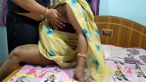 Sexy Wife In Ritika And Her Boyfriend Shared Bed And Hard Rough Sex In Saree On