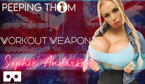 Sporty Sophie Workout Weapons - Human Barbie Bimbo With Huge Fake Tits Solo - Sophie Anderson