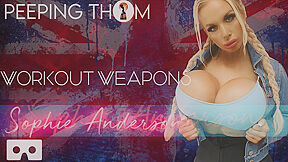 Sporty Sophie Workout Weapons - Human Barbie Bimbo With Huge Fake Tits Solo - Sophie Anderson