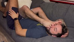 My bro asked me to odor his socks and soles.