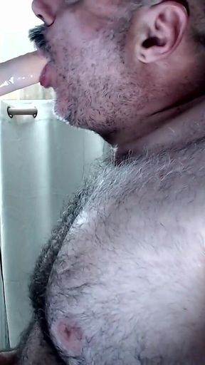 Bullmusclejoe Sucking a Dildo for Ya!