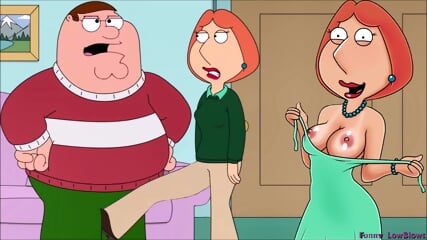 wife BALLBUSTING husband TV cartoon serie Family Guy