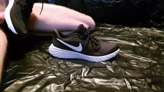4K - Cum hard inside sexy Nike Sneaker