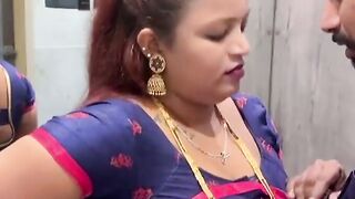 Indian HouseWife And Boss Office Bathroom Romantic Sex