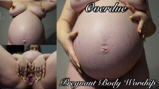 Overdue Pregnant Body Worship