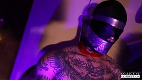 Self Bondage and edging: Ravyn Alexa and HeavyBondage4Life in intimate &mdash;  intense bondage scene