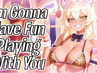 [F4M] Toyed With By A Competitive Cougar Catgirl Maid ‍[Lascivious ASMR}