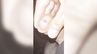 Night ambling in stockings close road nubile man showcase no trousers