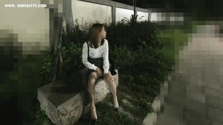 Abby Kitty's petite body and tight pussy get manage by her assistant in public