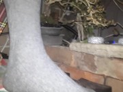 kilt in the garden