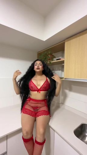 This busty trans craves you inside Join OF