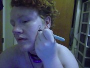 Trans Slut writes all over her Body