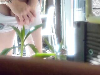 Redhead hunk tries to pee in a bottle hiding from his ally. Caught, it ends up in watersports and a homosexual blow job