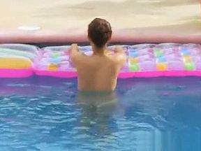 18yo teen from europe playing in pool