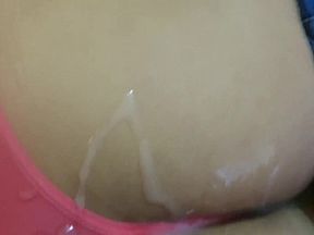 Compilation, huge cocks cum in my wife's big ass and fill her with milk
