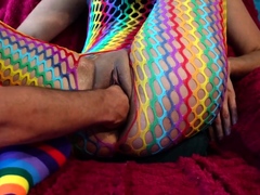 Deep Double Fisting Makes Brunette Moan with Orgasmic Pleasu