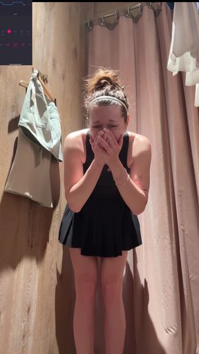 Cumming Hard While in the Change Room!! Hoping I Don't Get Caught!
