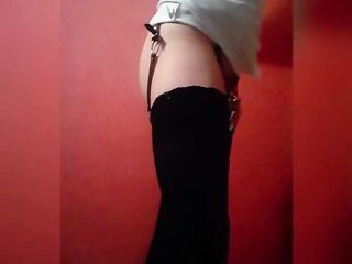 Teen crossdresser hot french anal plug sissy celia cross