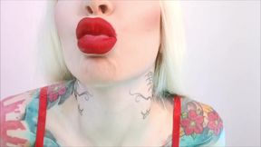 Valentine's Day Lipstick with Kisses - Kiss, Kissing, Asmr