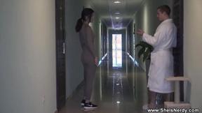 ”She Is Nerdy - Parish - The guy just fucks her so good with no rubber giving her multiple orgasms”