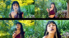 Smoking in the park