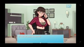 Busty Rainha gives footjob in hot hentai game