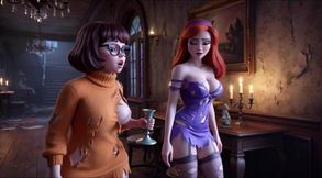 Velma and Daphne Become Fully Nude in Haunted Mansion Ghost Mystery as Their Clothes Tear During Investigation