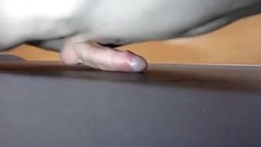 Pushups humping cum closeup