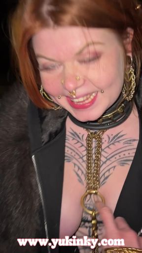 She Makes Me Her Pup on a Leash in Berlin