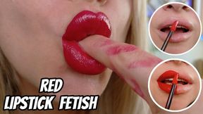 Red Lipstick Fetish – Watch Me Slowly Paint My Lips