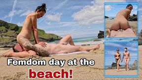 training zero femdom day at the beach