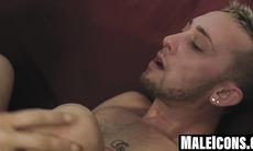 Roman Todd erupts in orgasms with Billie Ramos pounding him