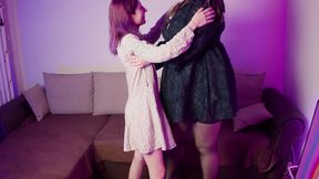 lesbian femdom two hands deep pussy fisting