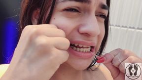 4K Dental Hygienist Routine Mouth Fetish Closeups Naked