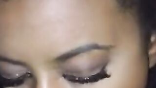 Ebony whore Swallows my nut
