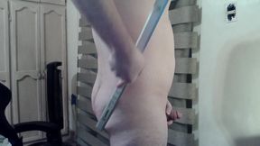 Hot camboy spanks himself during a ticket show