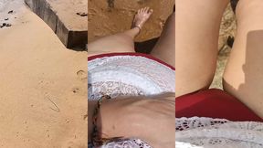 got my bikini wet at the public beach