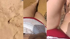 got my bikini wet at the public beach